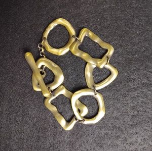 😄 3 for ?13 Brass geometric bracelet